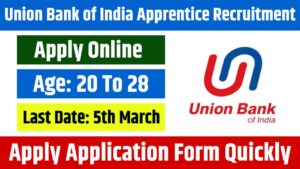 Union Bank of India Apprentice Recruitment 2025