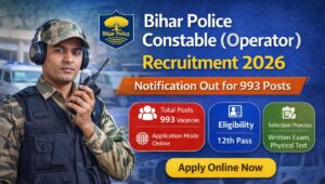 Bihar Police Constable (Operator) Recruitment