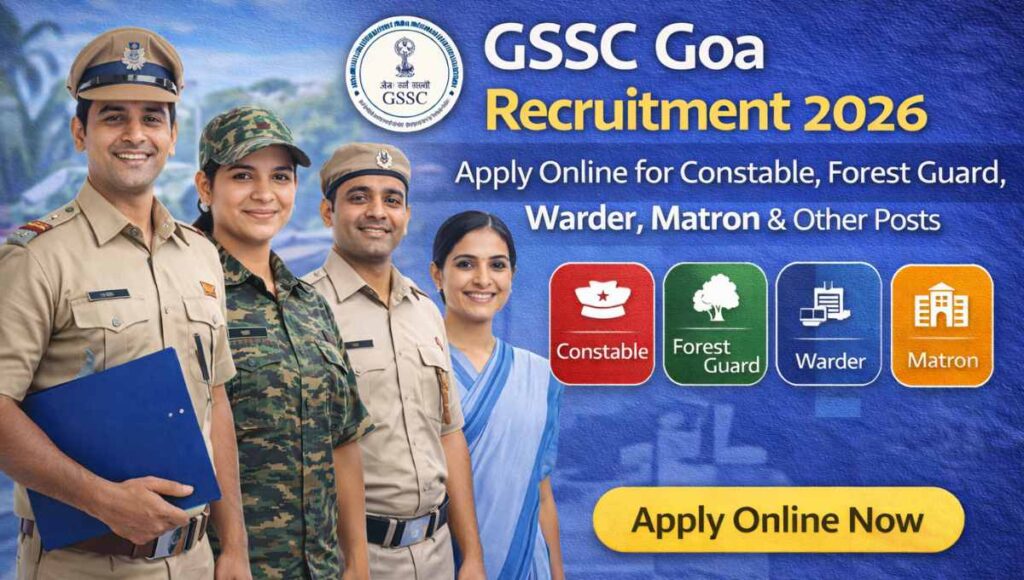 GSSC Goa Recruitment 2026