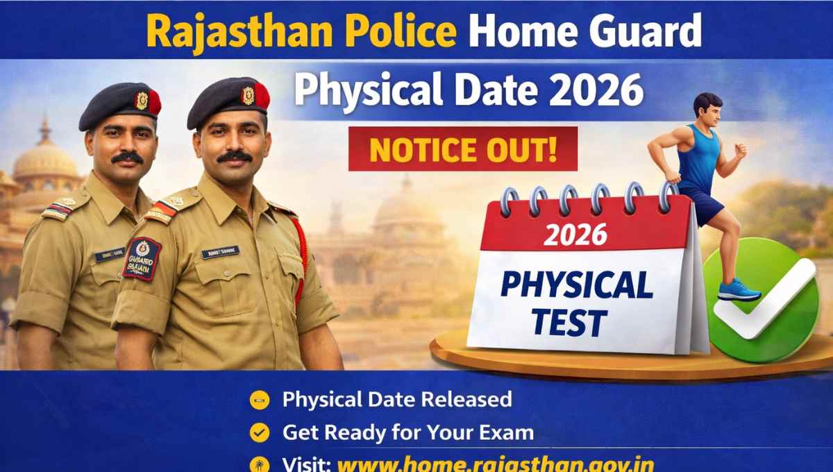 Rajasthan Police Home Guard Physical Date