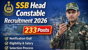 SSB Head Constable Recruitment 2026