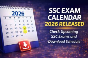 SSC Exam Calendar 2026