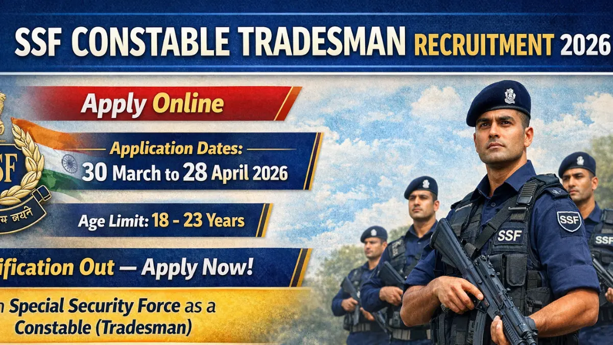 SSF-Constable-Tradesman-Recruitment-2026