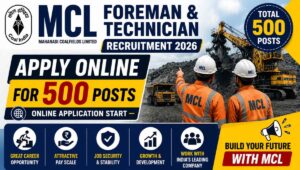 MCL Foreman and Technician Recruitment